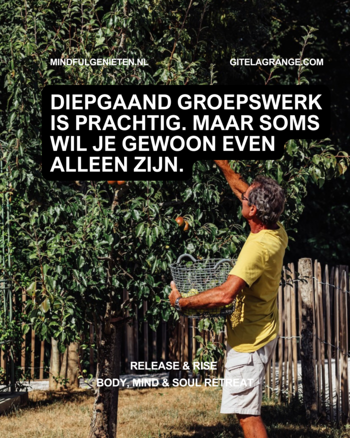 Ik ben geen groepsmens.