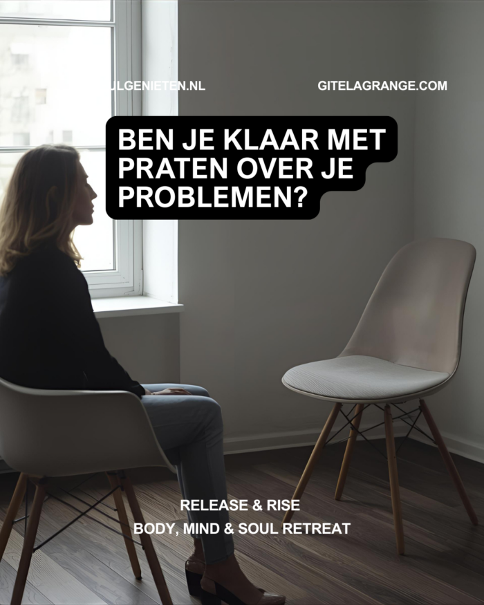 Ben je klaar met praten over je problemen?