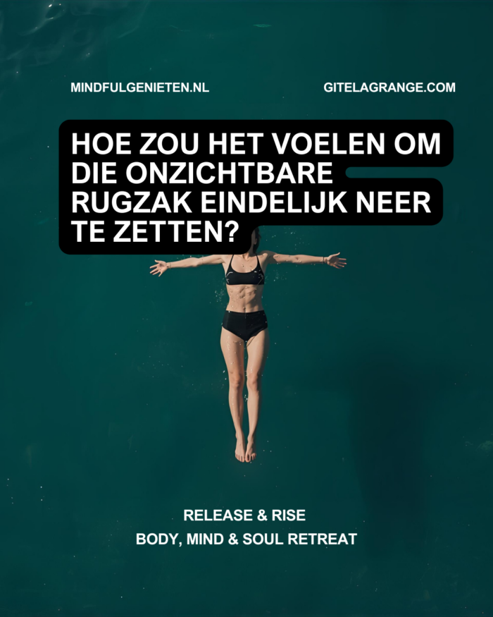 Hoe zou het voelen om die onzichtbare rugzak eindelijk neer te zetten?