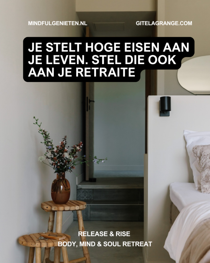 Je stelt hoge eisen aan je leven. Stel die ook aan je retraite
