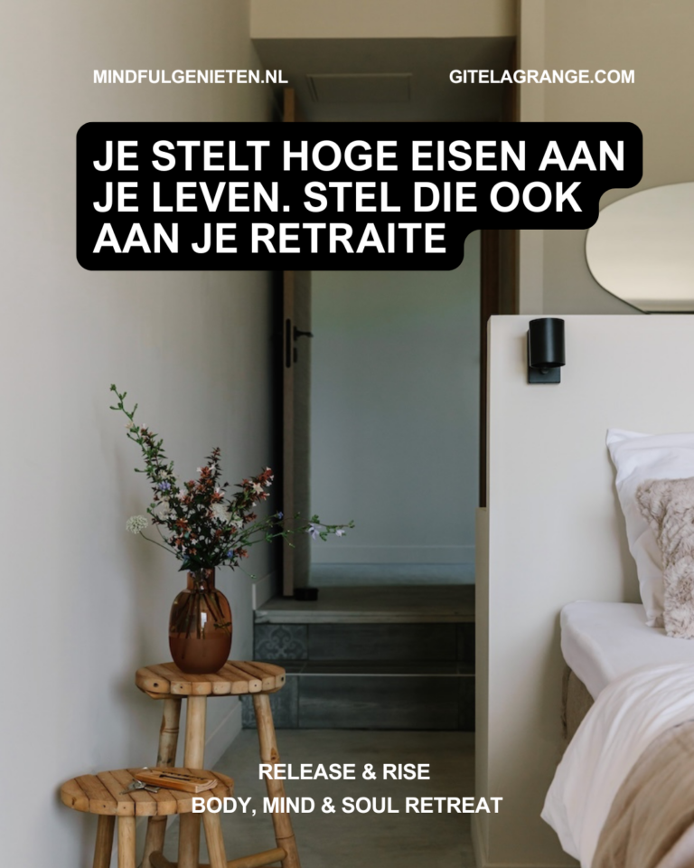 Je stelt hoge eisen aan je leven. Stel die ook aan je retraite