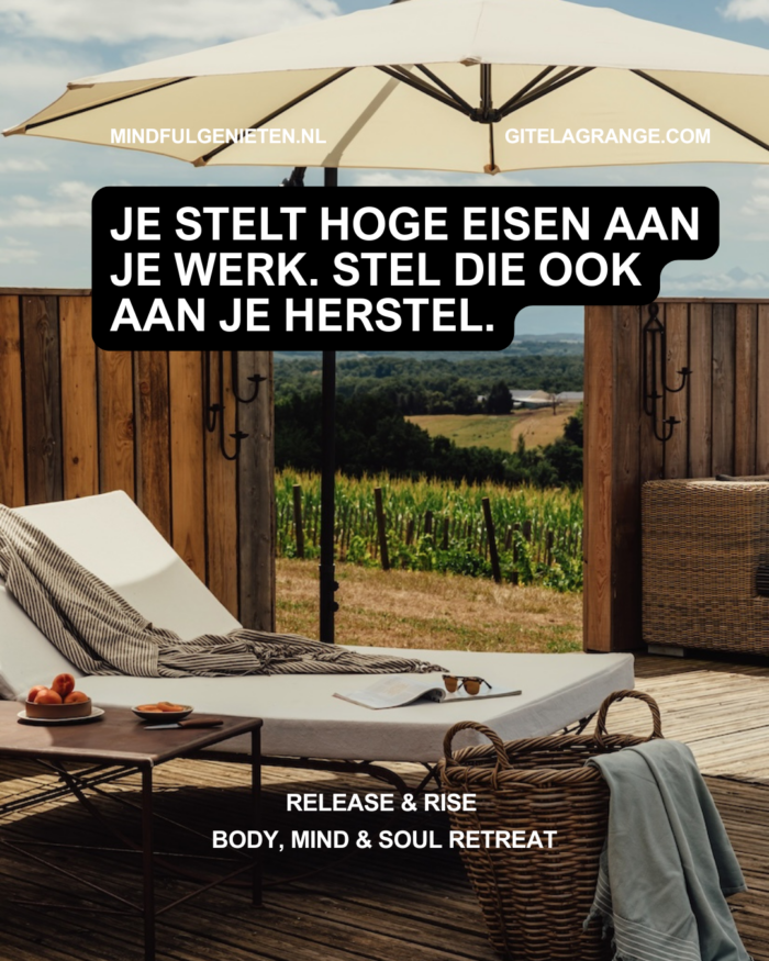 Ik heb geen tijd om er tussenuit te gaan.